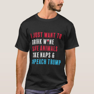 T-shirt La Chemise anti-Trump menace l'Amoureux des animau