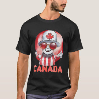 T-shirt La Chemise Canadienne Américaine Est Une Chemise F