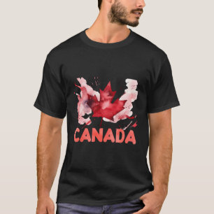 T-shirt La Chemise Canadienne Américaine Est Une Chemise F