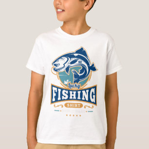 T-shirt La chemise chanceuse de pêche ne lavent pas le