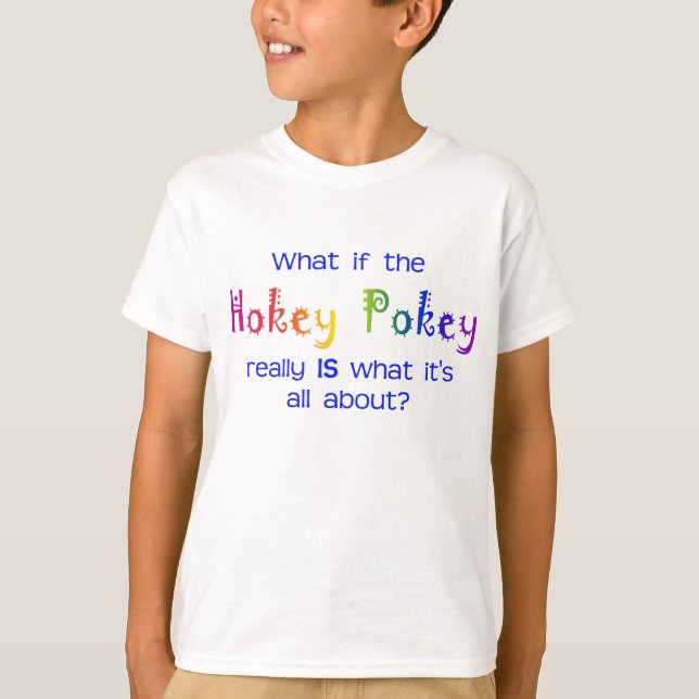 T-shirt La chemise conspirationniste des enfants Hokey Pok (Devant)