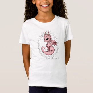 T-Shirt La chemise d'amour de la fille rose de dragon