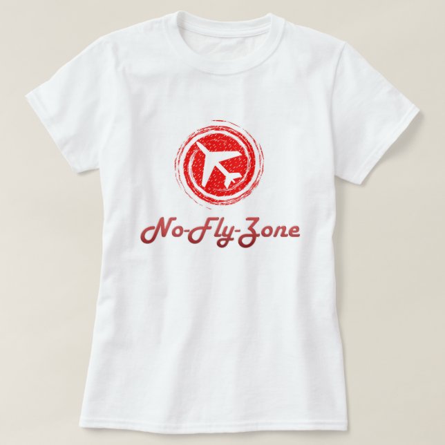 T-shirt La chemise d'aucunes de mouche femmes de zone (Design devant)
