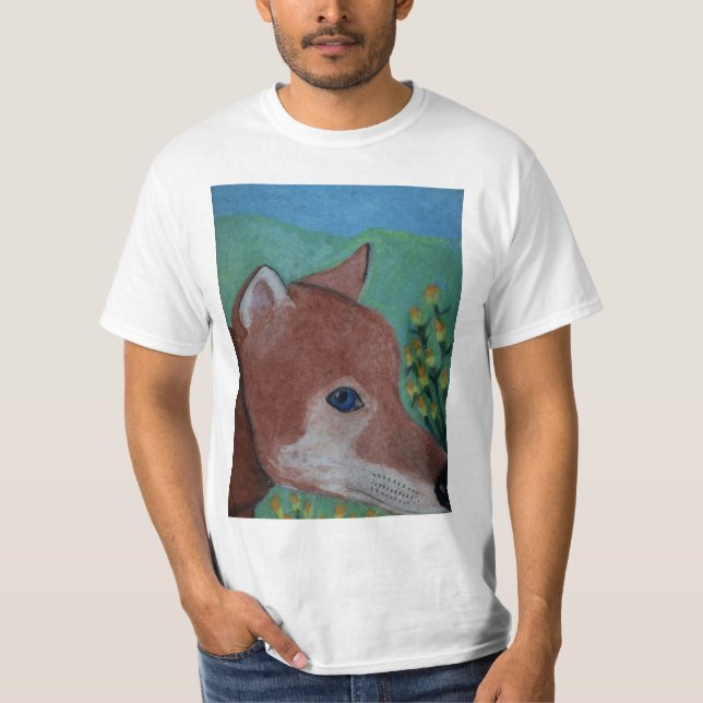 T-shirt La chemise de Fox par Julia Hanna (Devant)