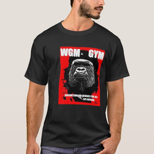 T-shirt La chemise de GYMNASE de Guevara WGM de singe (Devant)