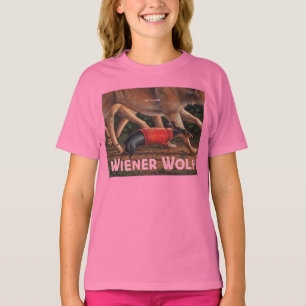 T-shirt La chemise de l'enfant de loup de saucisse