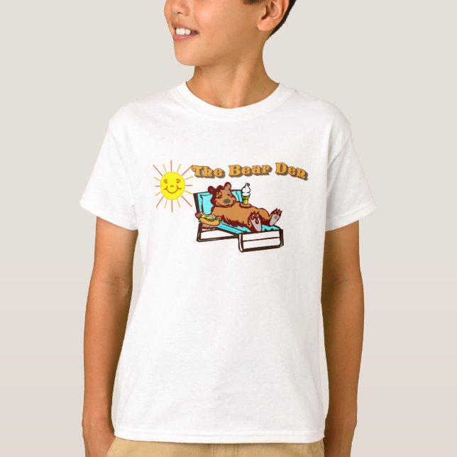 T-shirt La chemise de l'enfant de repaire d'ours (Devant)
