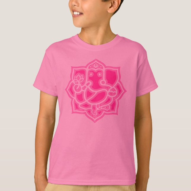 T-shirt La chemise de l'enfant heureux de Ganesh (Devant)