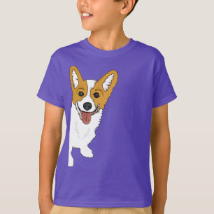 T-shirt La chemise de l'enfant mignon de corgi