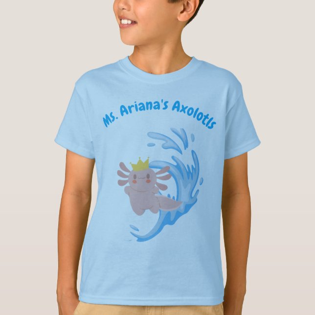 T-shirt La chemise de l'équipe Axolotl Version 1 (Devant)