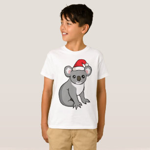 T-shirt La chemise de Noël de koala de Père Noël de