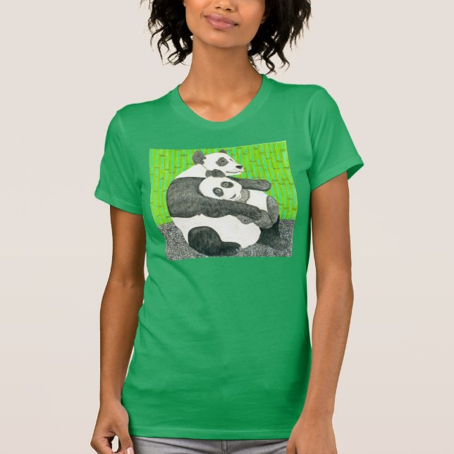 T-shirt La chemise de panda par Julia Hanna (Devant)