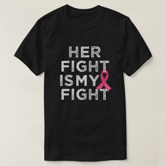 T-shirt La chemise de ses de combat de cancer du sein (Design devant)