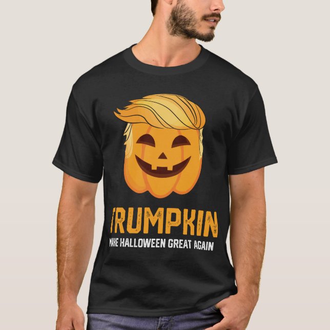 T-shirt La chemise de Trumpkin rendent Halloween grand (Devant)