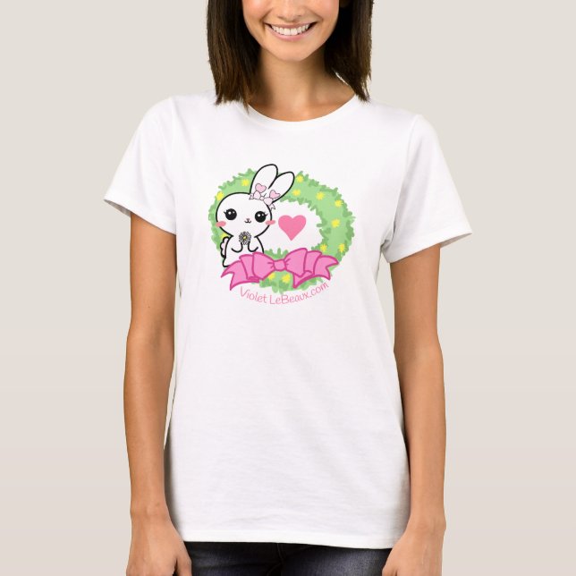 T-shirt La chemise des femmes de lapin de bergamote (Devant)