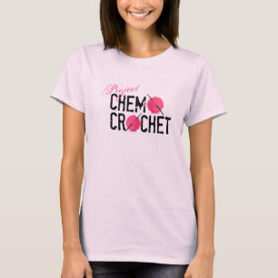 T-shirt La chemise des femmes de logo de crochet de chimio