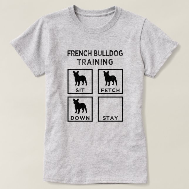 T-shirt La chemise des femmes drôles de bouledogue (Design devant)