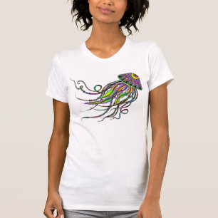 T-shirt La chemise des femmes électriques de méduses