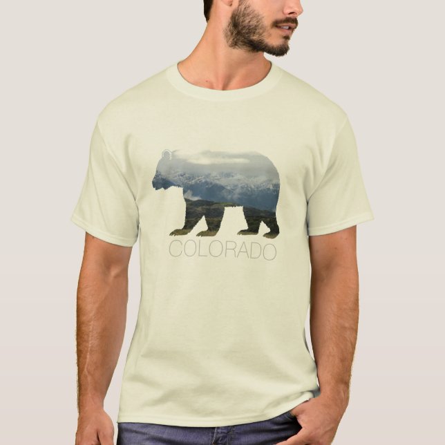T-shirt La chemise des hommes de l'ours | Mountian | du (Devant)