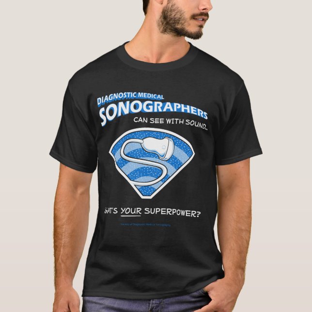 T-shirt La chemise des hommes de Sonographer de super (Devant)