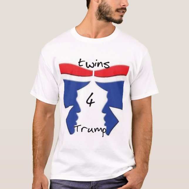 T-shirt La chemise des hommes de Twins4Trump (Devant)