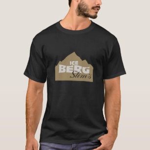 T-shirt La chemise des hommes minces d'iceberg - noir -