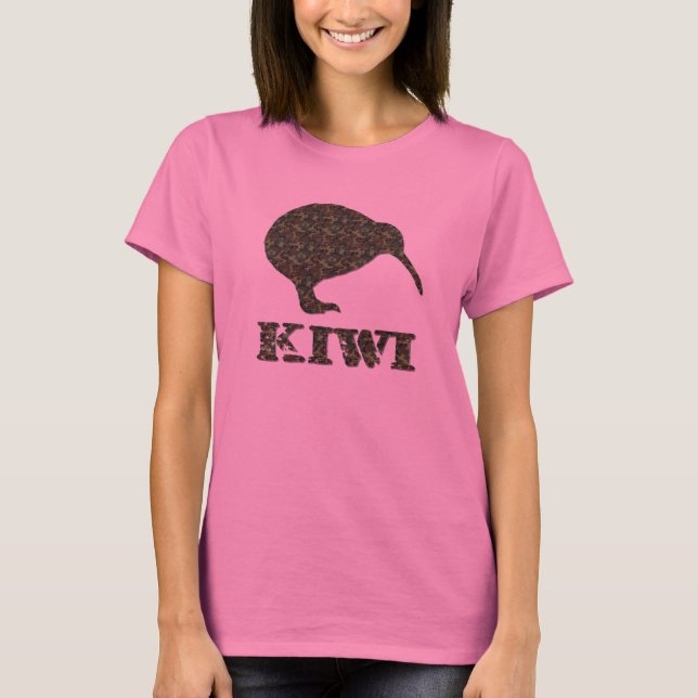 T-shirt La chemise des longues femmes de douille de kiwi (Devant)