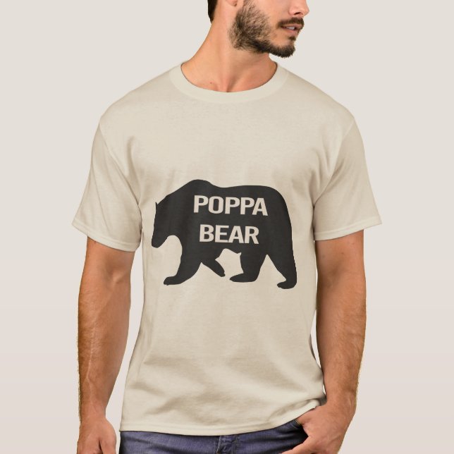 T-shirt La chemise des nouveaux hommes de papa "d'ours de (Devant)