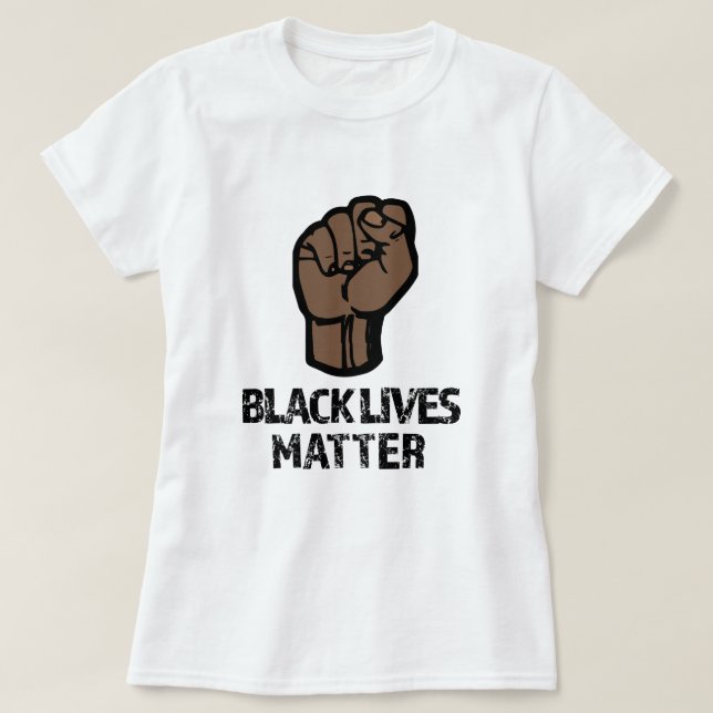 T-shirt La chemise des vies des femmes noires de matière (Design devant)