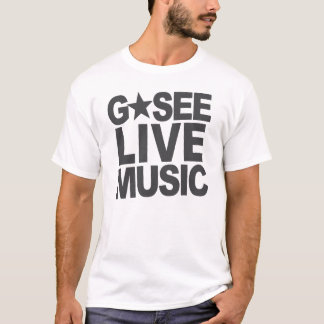T-shirt La chemise d'étoile voient musique en direct de