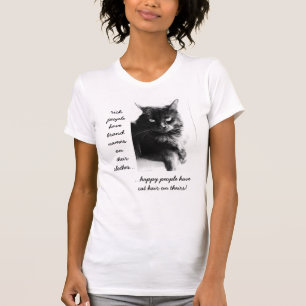 T-shirt La chemise drôle de chat, les personnes heureuses