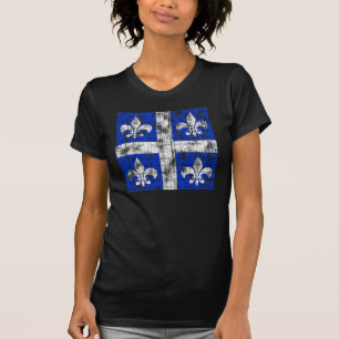 T-shirt La chemise foncée des femmes du Québec