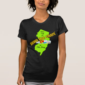 T-shirt La chemise noire de Down Jersey Shore