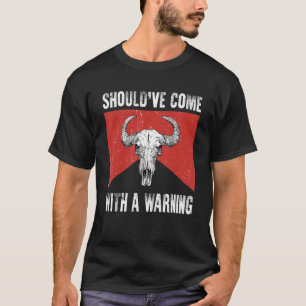 T-shirt La Chemise Occidentale Retro Bull Skull