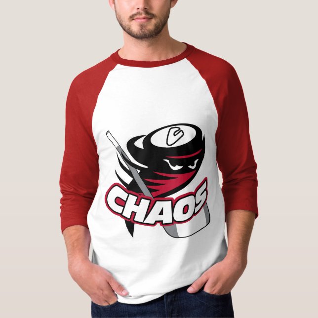 T-shirt La chemise raglane des hommes (Devant)