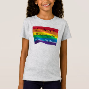 T-Shirt La Chemise Rainbow Pride de l'enfant "Soyez de nou