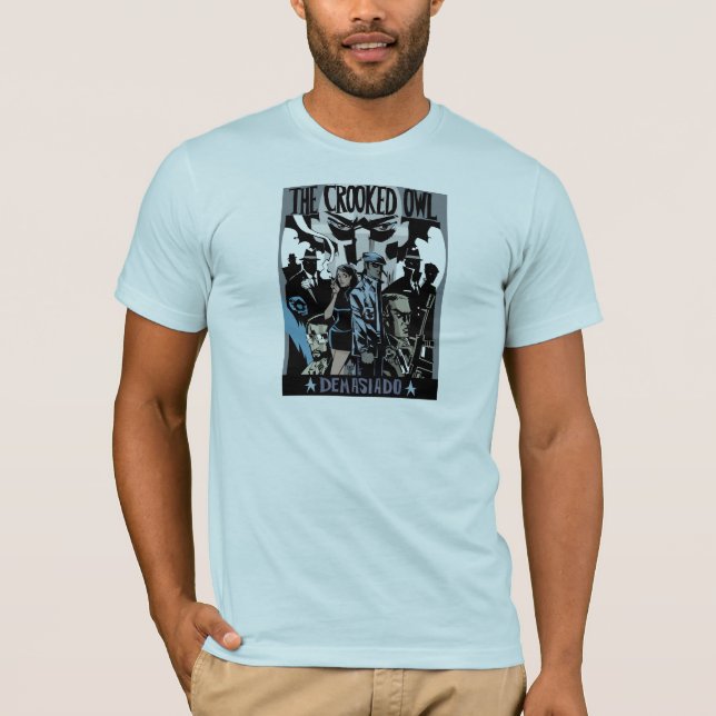 T-shirt La chemise tordue de hibou (Devant)