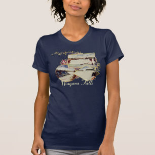 T-shirt La chemise vintage des femmes d'été de chutes du