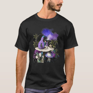 T-shirt La chenille de fumage de mauvaises herbes et Alice