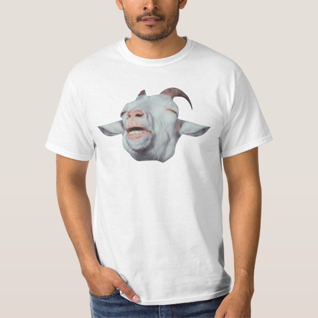 T-shirt La chèvre heureuse est fanée (Devant)