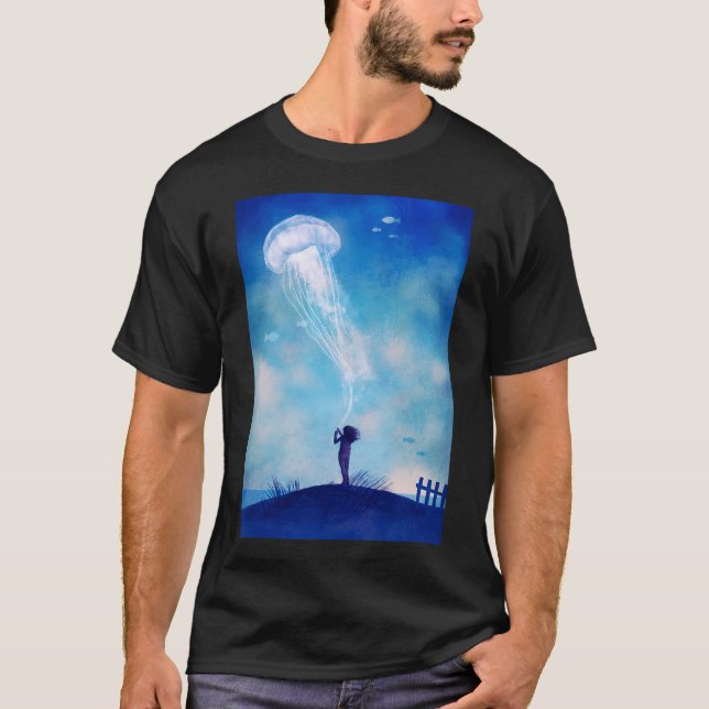 T-shirt La Chose à propos des méduses - option (Devant)