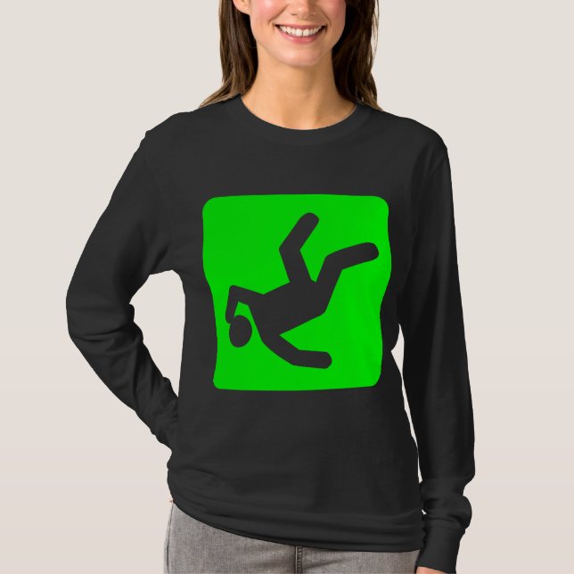T-shirt La Chute de l'Homme - Vert (Devant)