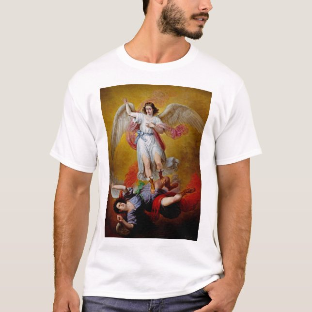T-shirt La chute de Lucifer par Antonio Maria Esquivel (Devant)