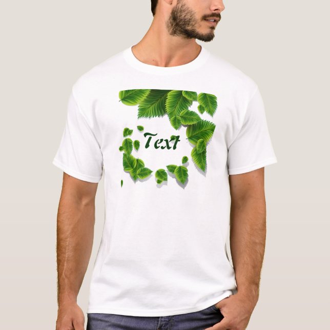 T-shirt La chute des Feuilles verts (Devant)