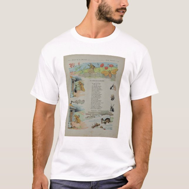 T-shirt La cigale et la fourmi des fables (Devant)