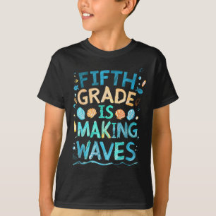 T-shirt La Cinquième Année Rend Les Vagues Aux Enfants De