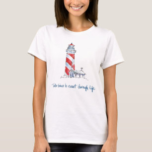 T-shirt La citation côtière prennent du temps de march