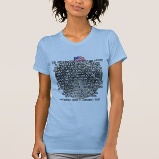 T-shirt La citation de JFK qui a envoyé des humains à la