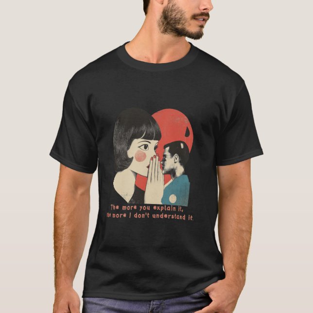 T-shirt La citation de Twain sur-expliquée et moins compri (Devant)