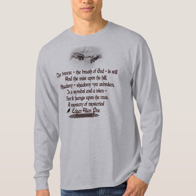 T-shirt La citation d'Edgar Allan Poe (Devant)